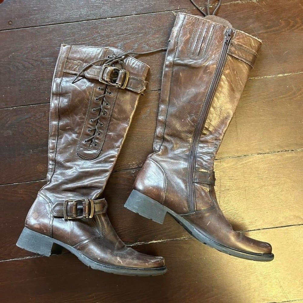 Nero Giardini Dark Brown Leather Boots